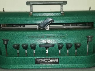 Perkins Green Braille Machine